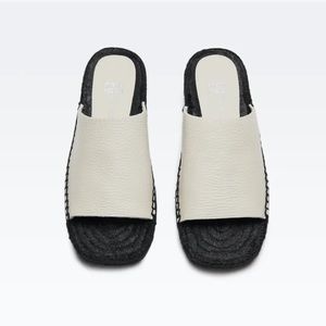 E8 by Miista Melina Grained Leather Espadrilles Sandal